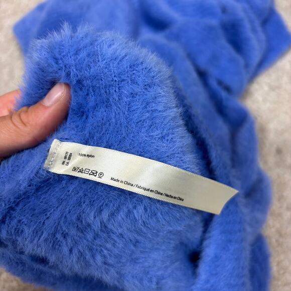 Free People One Mohair Style Top Shawl Collar Women's Large - Picture 8 of 11